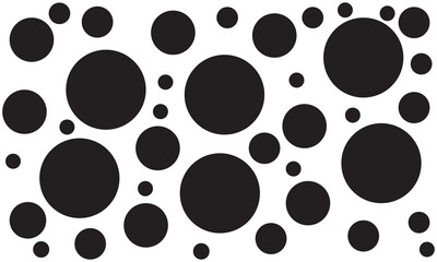 Random dots, circles. Dotted, speckles pattern. Pointillist, pointillism background. Stipple, stippling texture. Vector isolated on white background.
