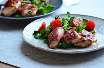 grilled veal with vegetables