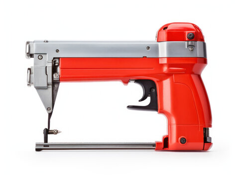 staple gun isolated on transparent background, transparency image, removed background