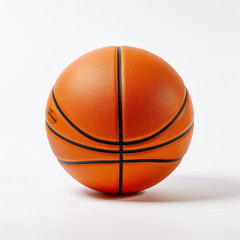 a basketball on isolated white background, fully detailed сreated with Generative Ai