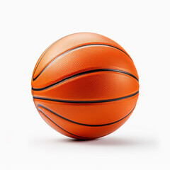 Obraz premium a basketball on isolated white background, fully detailed сreated with Generative Ai