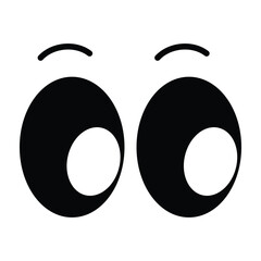 Cartoon eyes icon design, illustration design