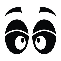Cartoon eyes icon design, illustration design