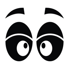 Cartoon eyes icon design, illustration design