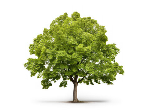 Sycamore tree isolated on transparent background, transparency image, removed background