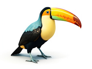 toucan isolated on transparent background, transparency image, removed background