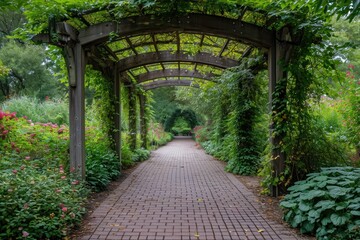 Fototapeta na wymiar Botanical garden stroll