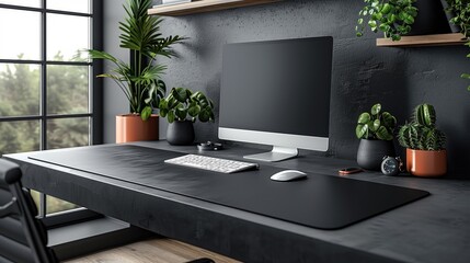 blank white large mouse pad for mockups