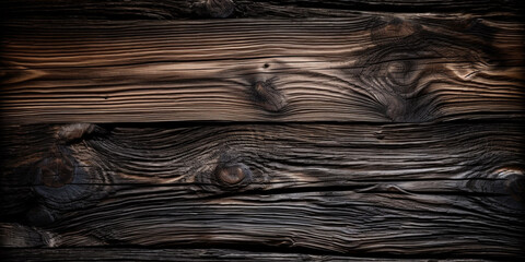 Dark wooden texture. Rustic three-dimensional wood texture. Wood background сreated with Generative Ai