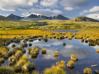 Högronden Massiv, Döralseter, Rondane Nationalpark, Oppland, Norwegen