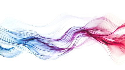 Gradient wave wallpaper colorful background. soft lines swoosh style. wavy smoke abstract design. - obrazy, fototapety, plakaty
