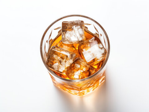 whiskey isolated on transparent background, transparency image, removed background