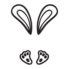 Bunny Feet And Ears SVG, Easter Bunny svg, Bunny Bundle svg, Easter SVG Bundle, Easter Shirt SVG, Easter Gift For Her Svg, Girl Gift	
