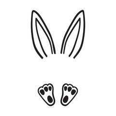 Bunny Feet And Ears  SVG, Easter Bunny svg, Bunny Bundle svg, Easter SVG Bundle, Easter Shirt SVG, Easter Gift For Her Svg, Girl Gift	
