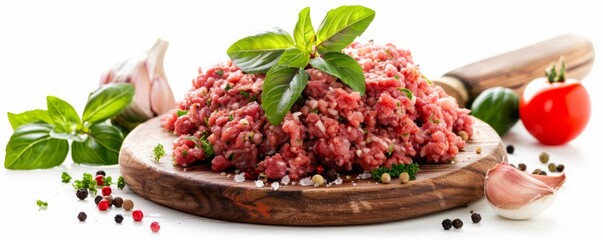 minced meat background.