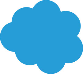 Obraz premium Trendy think bubble in flat style. Think bubble isolated on white background. Cloud line icon Vector art.