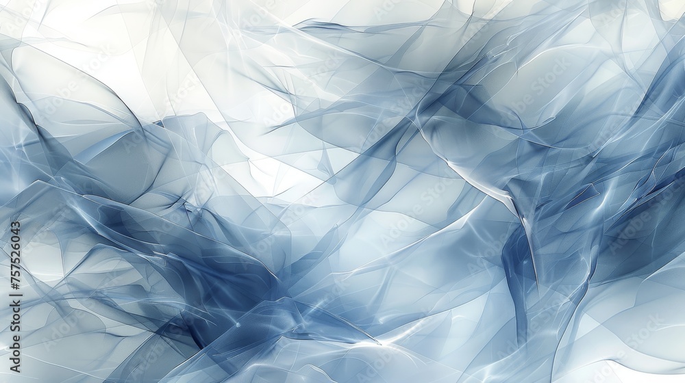 Poster a blurry image of a blue and white background with a large amount of blue and white lines on the bot