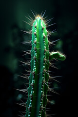 a growing nib from cactus plant, in the style of photobashing сreated with Generative Ai