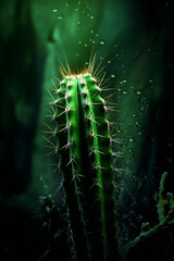 a growing nib from cactus plant, in the style of photobashing сreated with Generative Ai