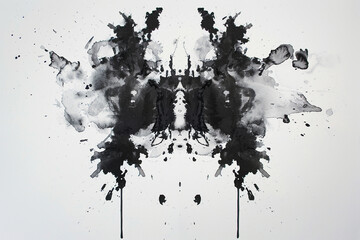 Rorschach inkblot test illustration, projective psychological test