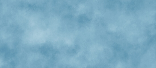 Abstract background with white paper texture and blue watercolor painting background. smoke fog or cloud in center with light border grunge design. white and blue grunge watercolor background.