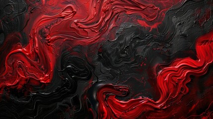 Bold ruby red and jet black textured background, representing luxury and mystery.