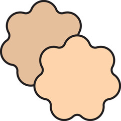 NuBra flower-shaped Women Self Adhesive Pasties icon.