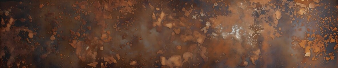 rusty metal surface with red, black and orange tones - worn steampunk background with scratches. Space for text