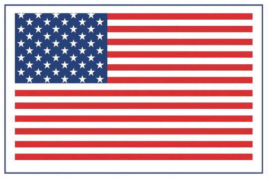 US Patriotic Background: American Flag Frame for Democratic Photographs or Empty Spaces with Patriotic Vibe