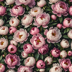 A background with peonies