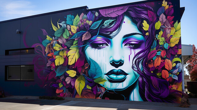 Let the vibrant colors of a street art mural ignite your imagination and creativity.