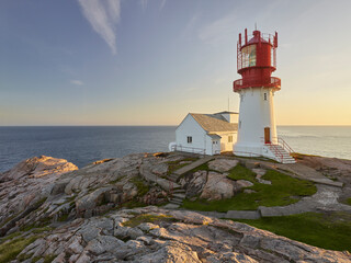 Lindesnes Leuchtturm, Vest Agder, Norwegen