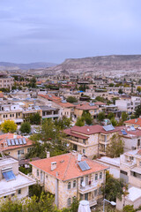 view of the city of the city in Cappadocia 