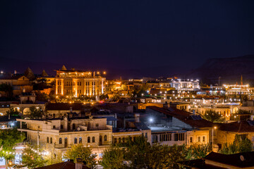 Goreme city at night
