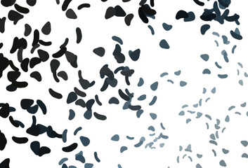 Light BLUE vector template with memphis shapes.