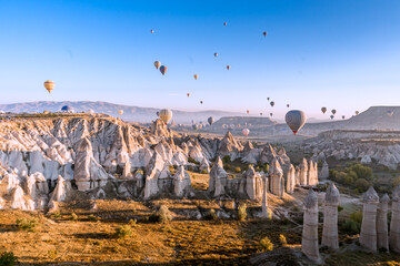 Hot air balloons in Cappadocia 