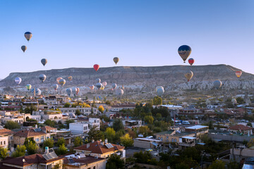 Hot air balloons in Cappadocia 