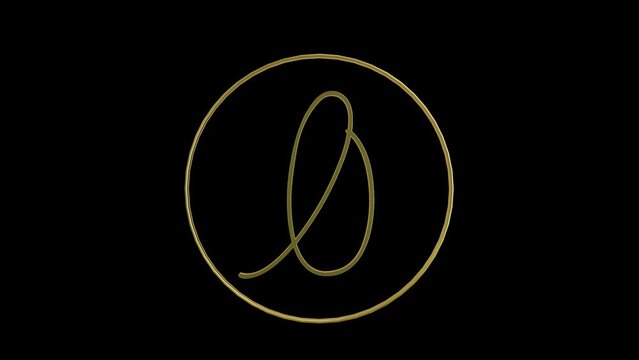 Golden letter with transparent background , alphabet, abc, alpha channel gold metallic 