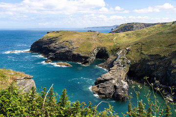 Cliffs by Tintagel in Cornwall