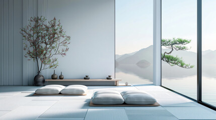 Zen Retreat: Escape, Zen-inspired interiors. Explore minimalist spaces, soothing color palettes, and serene design elements that promote relaxation and mindfulness