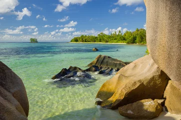 Photo sur Plexiglas Anse Source D'Agent, île de La Digue, Seychelles Anse Source d'Argent, Anse Union, La Digue Island, Seychellen