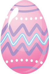 Pattern in a shape of an egg.