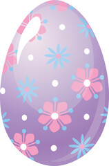 Pattern in a shape of an egg.