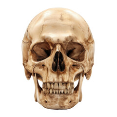 Fototapeta premium Human skull isolated on transparent background