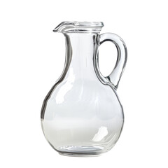 Glass jug isolated on a transparent background