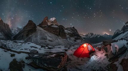 Night Harmony, Tent and Stars