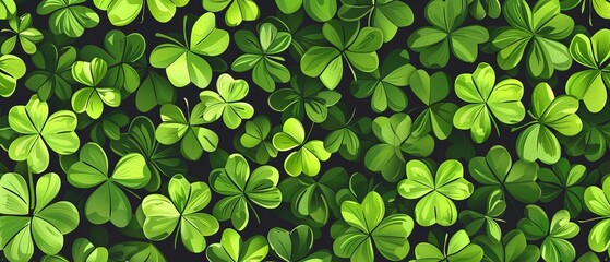 Clover covered background