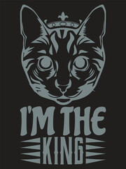cat t-shirt design template