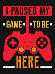 Awesome Gaming Tshirt Template