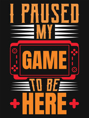 Awesome Gaming Tshirt Template
